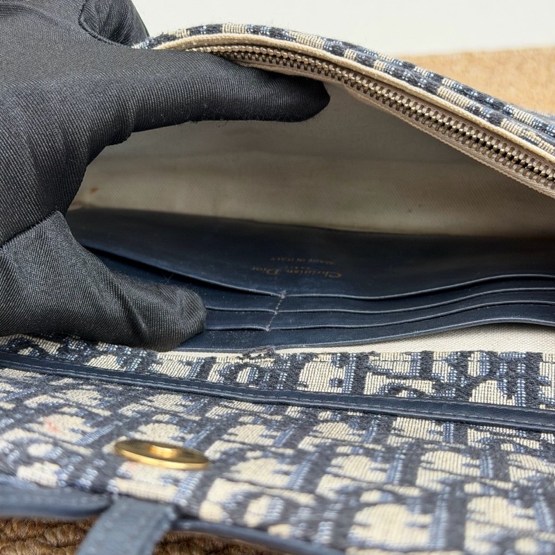 Dior Oblique Saddle 老花 大號 馬鞍woc 肩背包斜背包-8