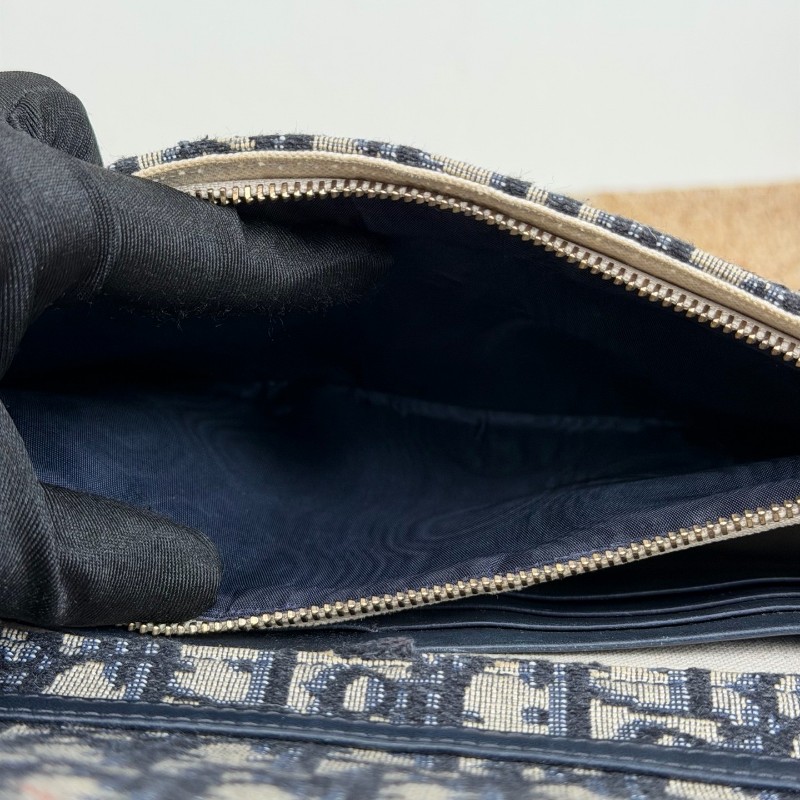 Dior Oblique Saddle 老花 大號 馬鞍woc 肩背包斜背包-9