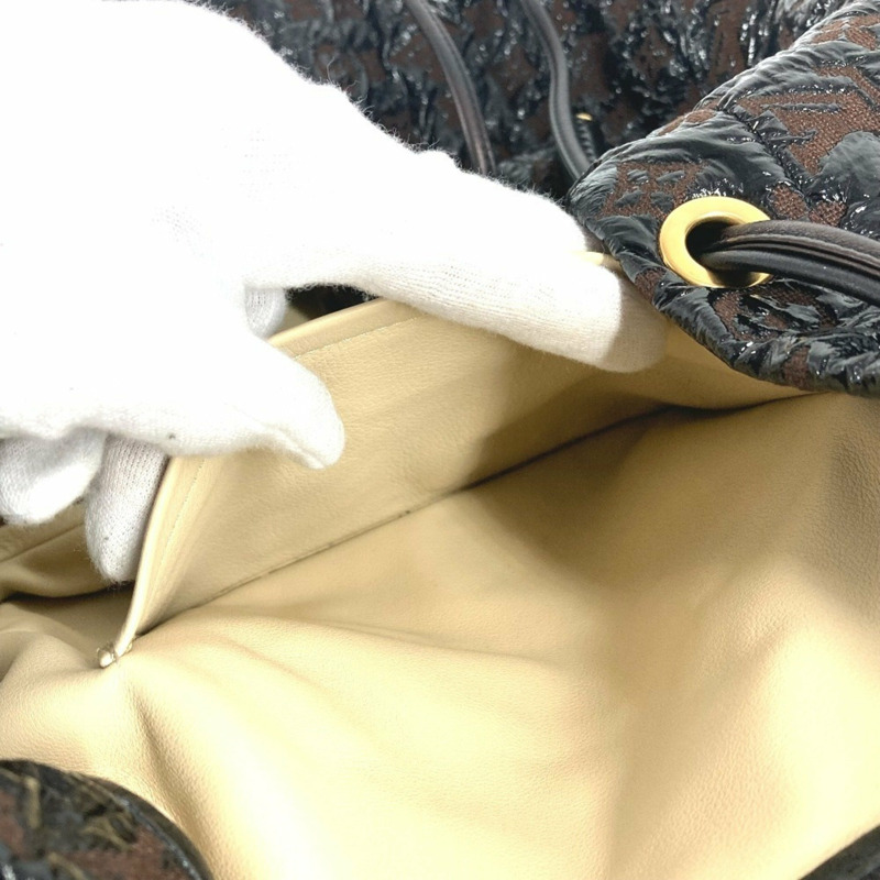 路易威登 M95259 Monogram Elvinyl 抽繩手提包 單肩包 皮革帆布 乙烯基 女士黑色-7