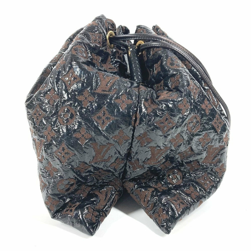 路易威登 M95259 Monogram Elvinyl 抽繩手提包 單肩包 皮革帆布 乙烯基 女士黑色-8