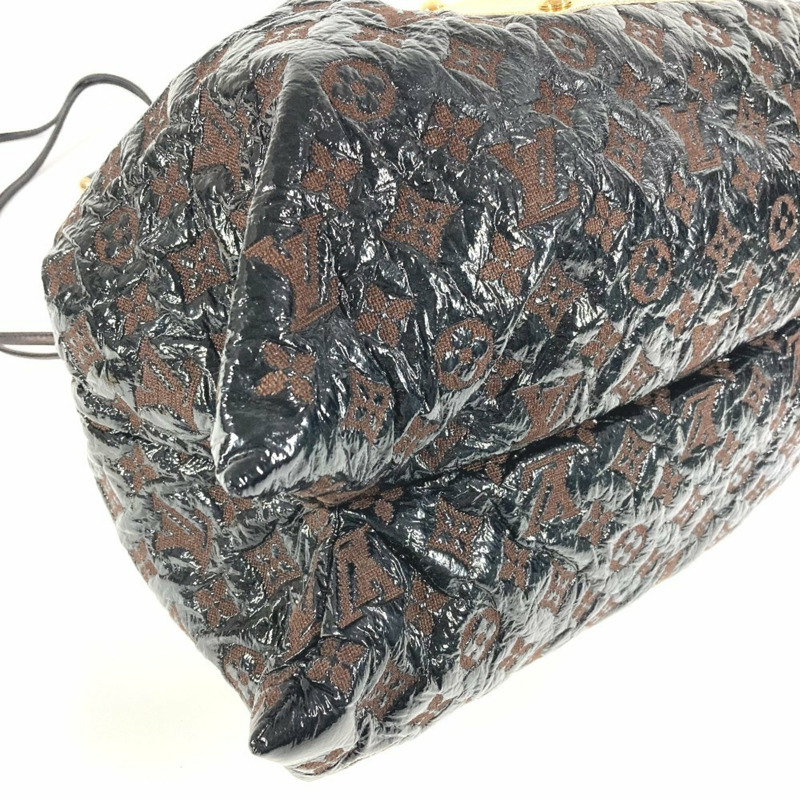 路易威登 M95259 Monogram Elvinyl 抽繩手提包 單肩包 皮革帆布 乙烯基 女士黑色-10