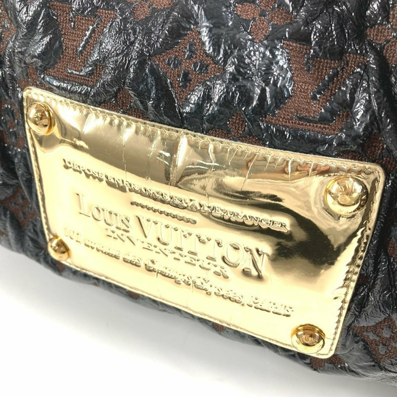 路易威登 M95259 Monogram Elvinyl 抽繩手提包 單肩包 皮革帆布 乙烯基 女士黑色-11