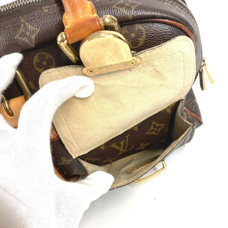 路易威登 M95259 Monogram Elvinyl 抽繩手提包 單肩包 皮革帆布 乙烯基 女士黑色-16