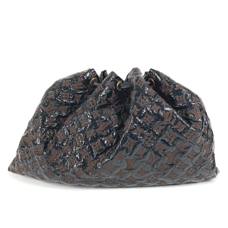 路易威登 M95259 Monogram Elvinyl 抽繩手提包 單肩包 皮革帆布 乙烯基 女士黑色-17