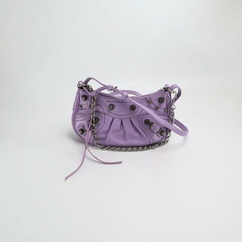 Balenciaga LE CAGOLE 月牙機車肩背包斜背包手提包羊皮革