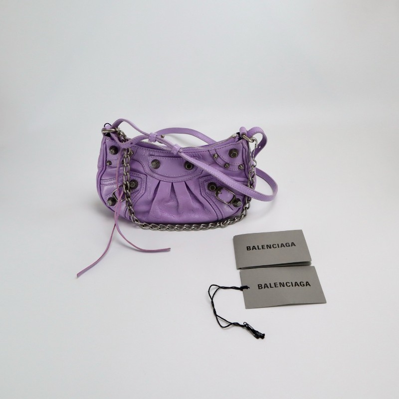 Balenciaga LE CAGOLE 月牙機車肩背包斜背包手提包羊皮革-1