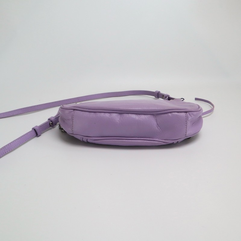 Balenciaga LE CAGOLE 月牙機車肩背包斜背包手提包羊皮革-5