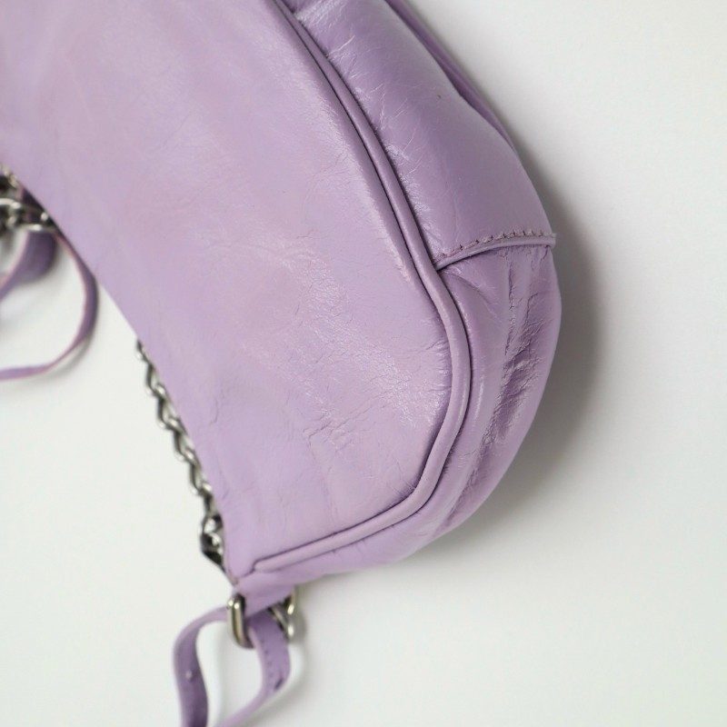 Balenciaga LE CAGOLE 月牙機車肩背包斜背包手提包羊皮革-8