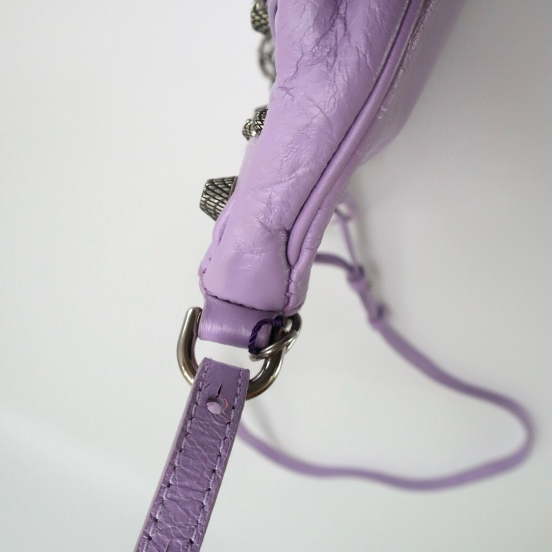 Balenciaga LE CAGOLE 月牙機車肩背包斜背包手提包羊皮革-10