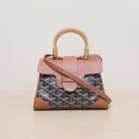 GOYARD SAIGON西貢Mini20金棕色PVC肩背包