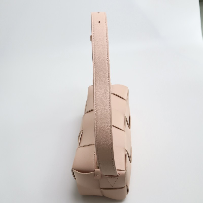 Bottega Veneta bv Cassette 裸色 10格 肩背包 羊皮革-8