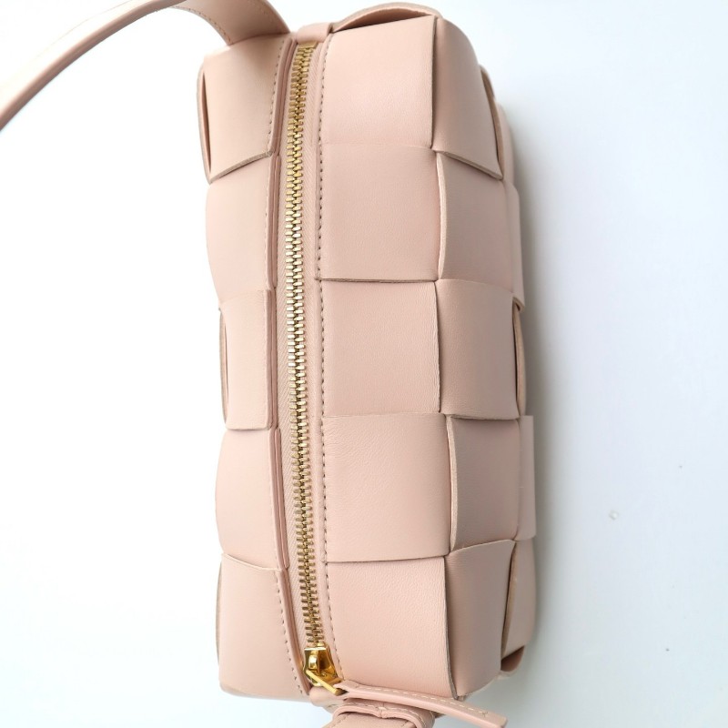 Bottega Veneta bv Cassette 裸色 10格 肩背包 羊皮革-10