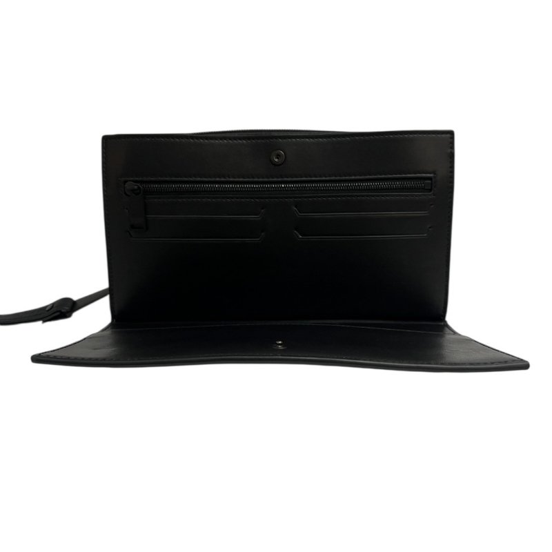 【美收精品】BV黑色編織手拿包 4-352-7