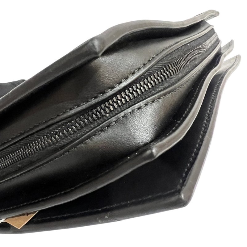 【美收精品】BV黑色編織手拿包 4-352-8