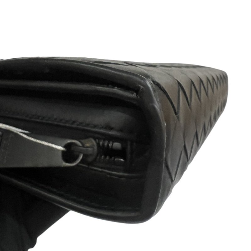 【美收精品】BV黑色編織手拿包 4-352-10