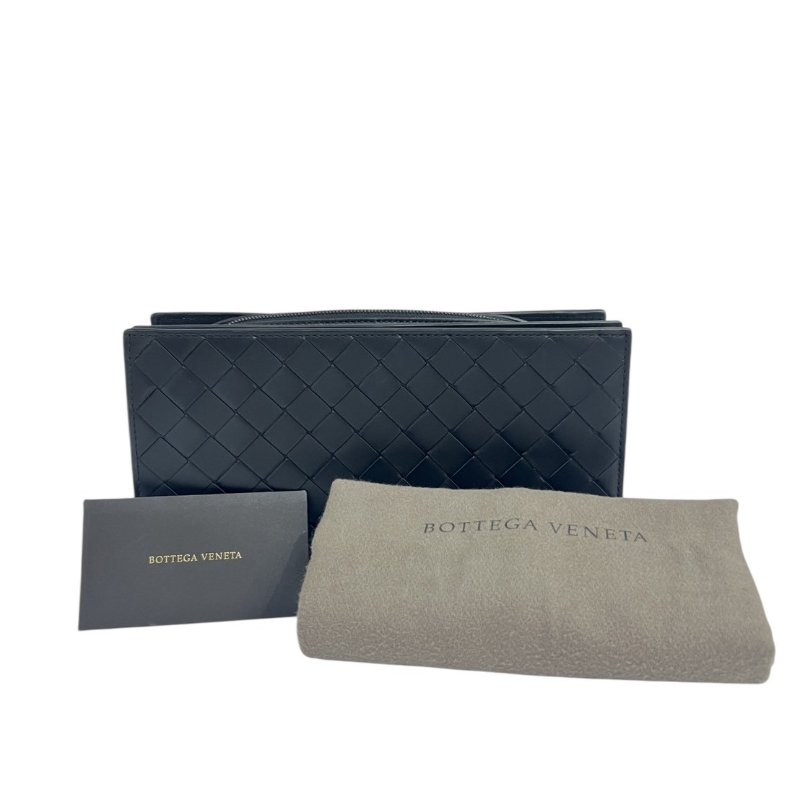 【美收精品】BV黑色編織手拿包 4-352-17