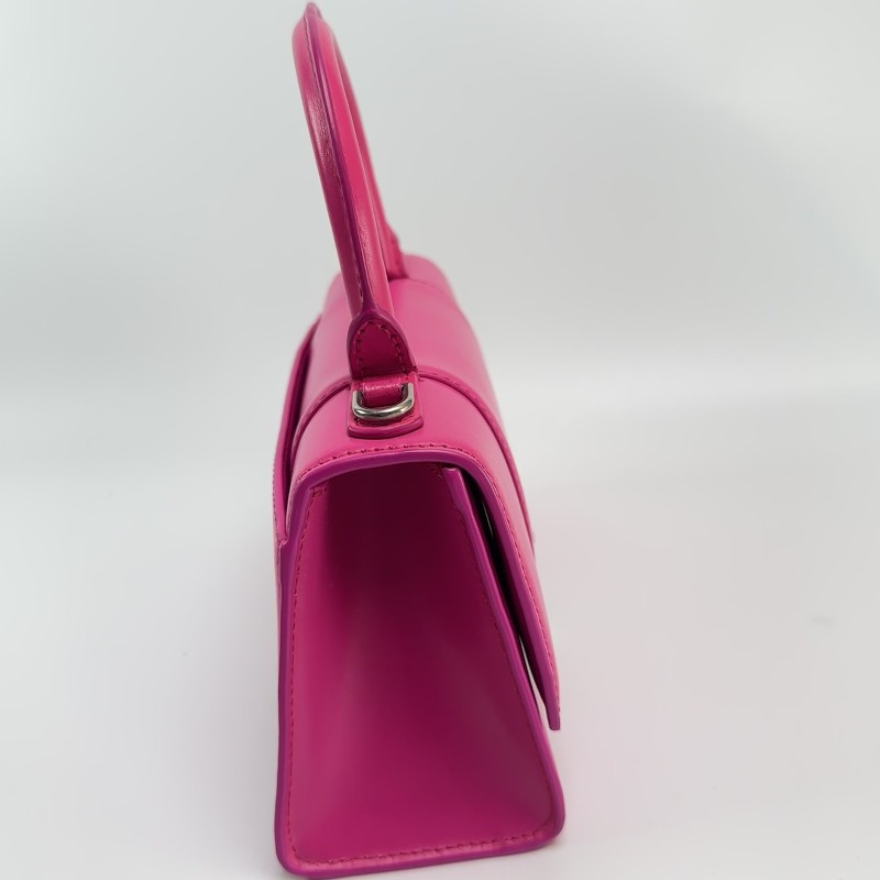 Balenciaga 沙漏包xs號 芭比粉手提包 肩背包斜背包-3