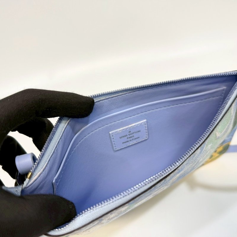 LV水藍梵谷 Jeff Koons Neverfull 中號托特包M43331-7