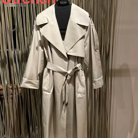 MaxMara -Utrench 長款 中袖風衣#38 40