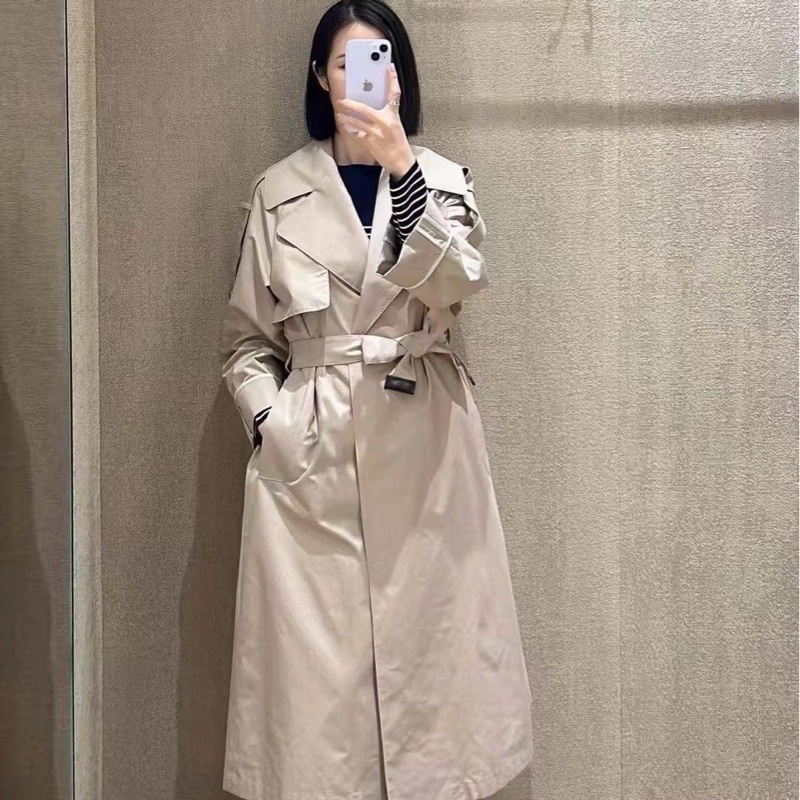 MaxMara -Utrench 長款 中袖風衣#38 40-5