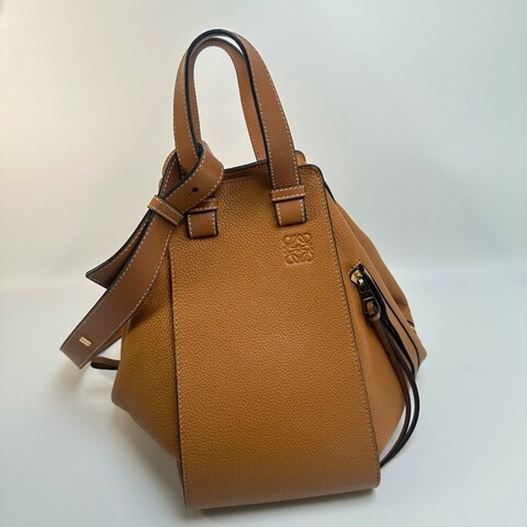 Loewe hammock bag中號 棕色 牛皮 肩背包斜背包手提包