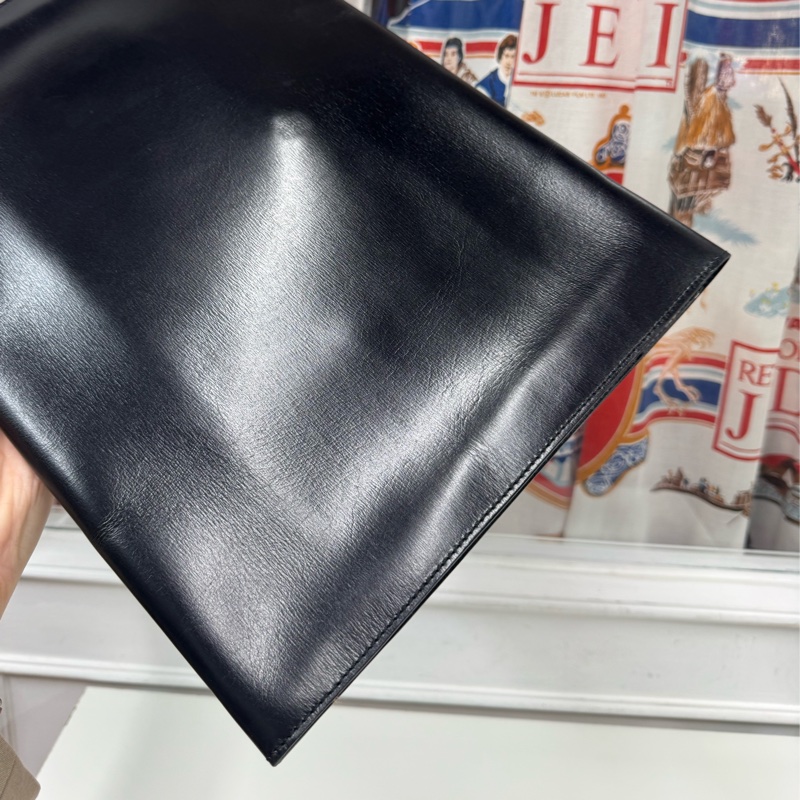 Loewe 黑色真皮電腦套 筆電包 文件夾 公事包-7