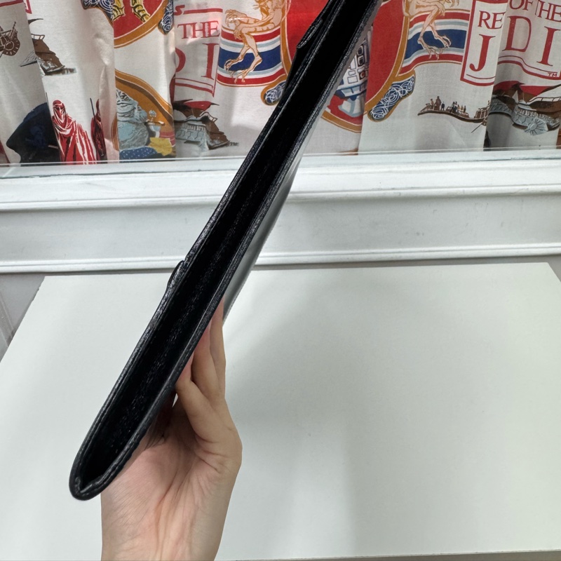 Loewe 黑色真皮電腦套 筆電包 文件夾 公事包-9