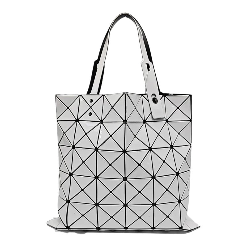BAO BAO ISSEY MIYAKE LUCENT 白色幾何包肩背包手提包-0