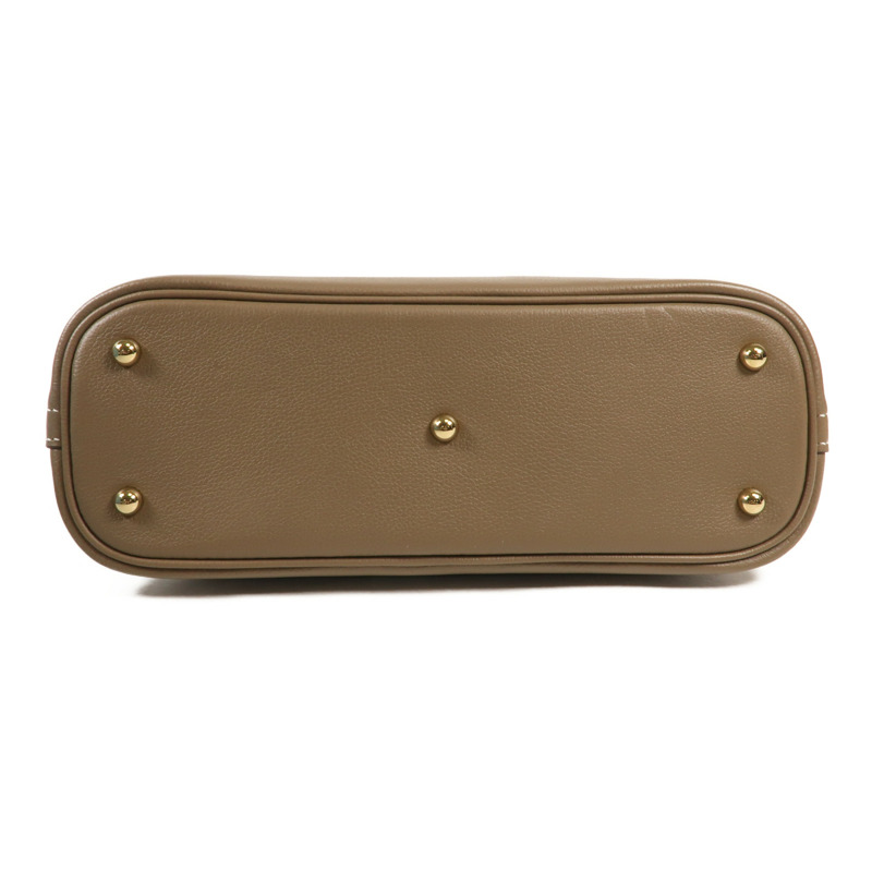 HERMES Evercolor皮革皮革Bolide 25金扣手挽肩背兩用袋Etoupe-3