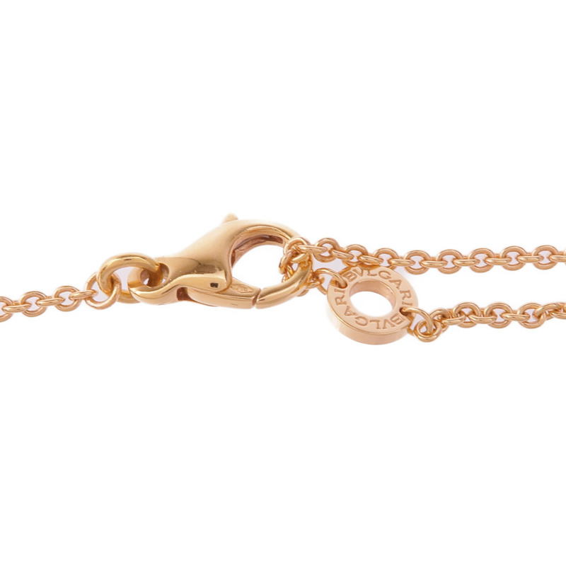 BVLGARI 18K玫瑰金Bvlgari Bvlgari Necklace Green翡翠/鑽石項鍊-3