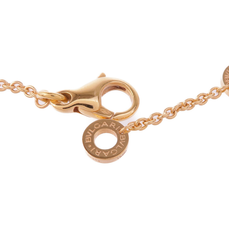 BVLGARI 18K玫瑰金Bvlgari Bvlgari Necklace Green翡翠/鑽石項鍊-4