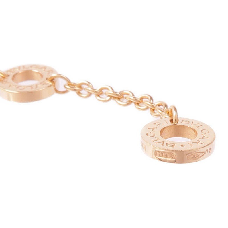 BVLGARI 18K玫瑰金Bvlgari Bvlgari Necklace Green翡翠/鑽石項鍊-6