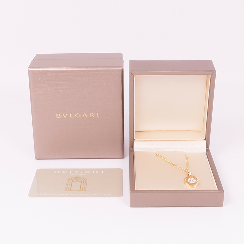 BVLGARI 18K玫瑰金Bvlgari Bvlgari Necklace Green翡翠/鑽石項鍊-7