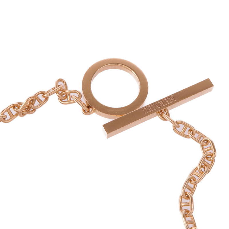 HERMES 18K玫瑰金Chaine d'ancre Contour Bracelet手鏈-5