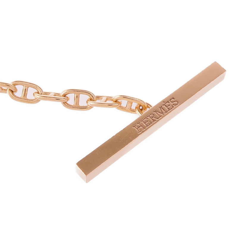 HERMES 18K玫瑰金Chaine d'ancre Contour Bracelet手鏈-7