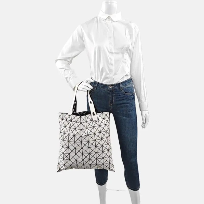 BAO BAO ISSEY MIYAKE PRISM 大號白色幾何包手提包 肩背包-1