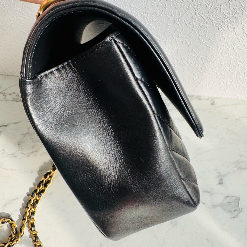 Chanel 山形紋提把鏈斜背包-2