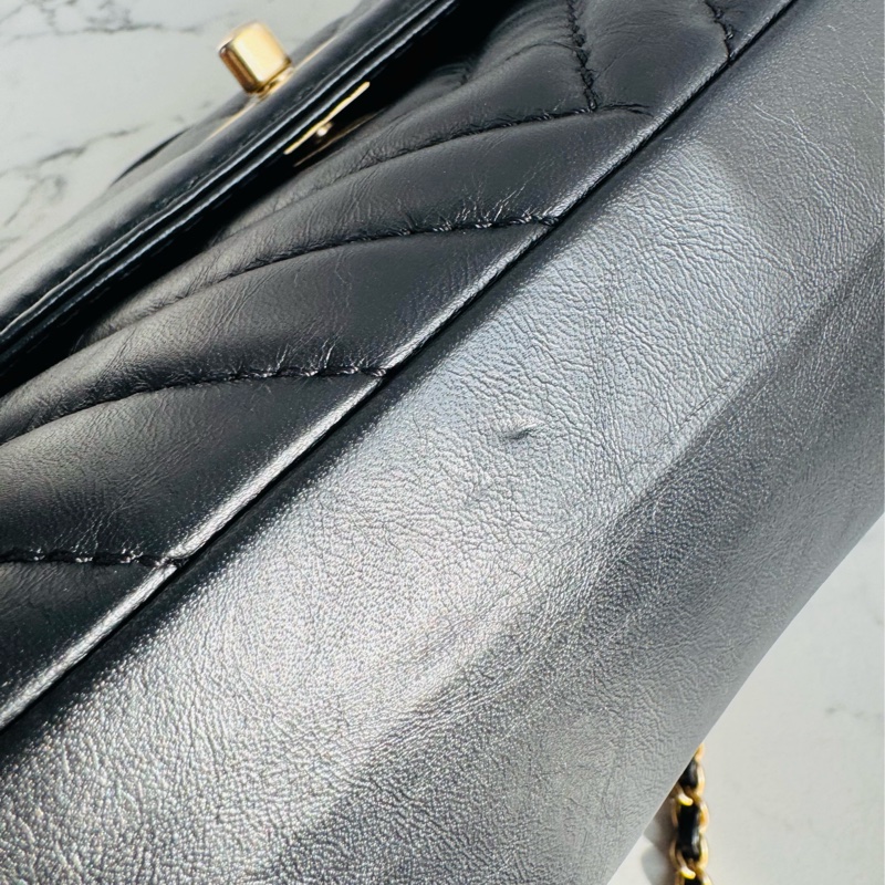 Chanel 山形紋提把鏈斜背包-12