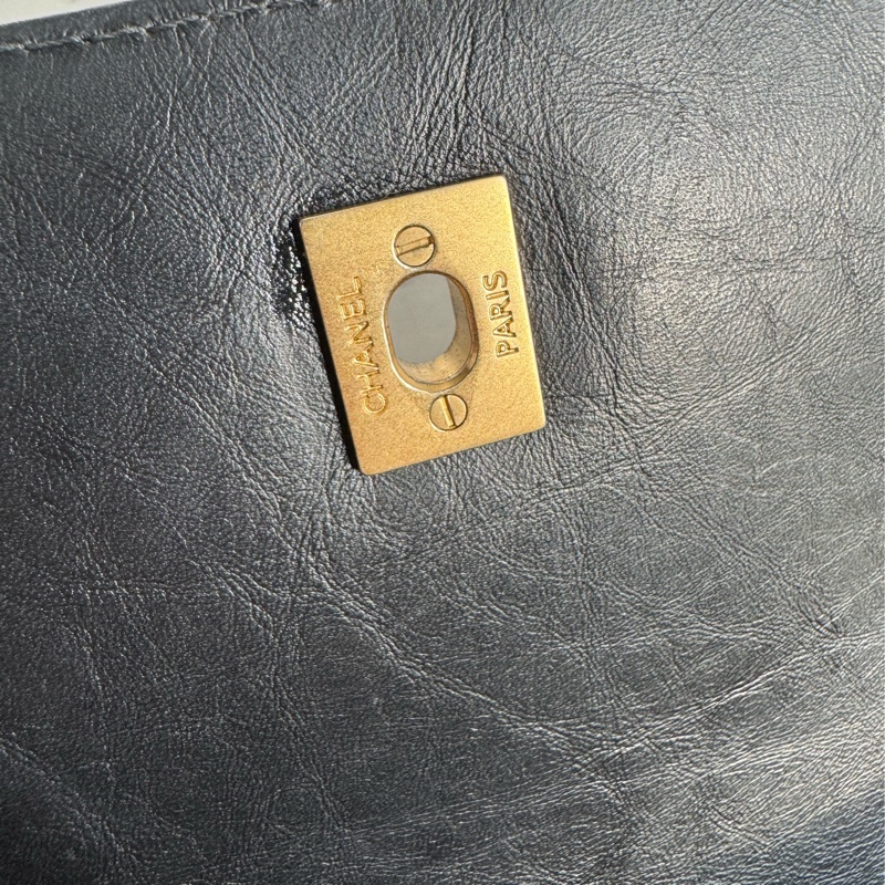 Chanel 山形紋提把鏈斜背包-15