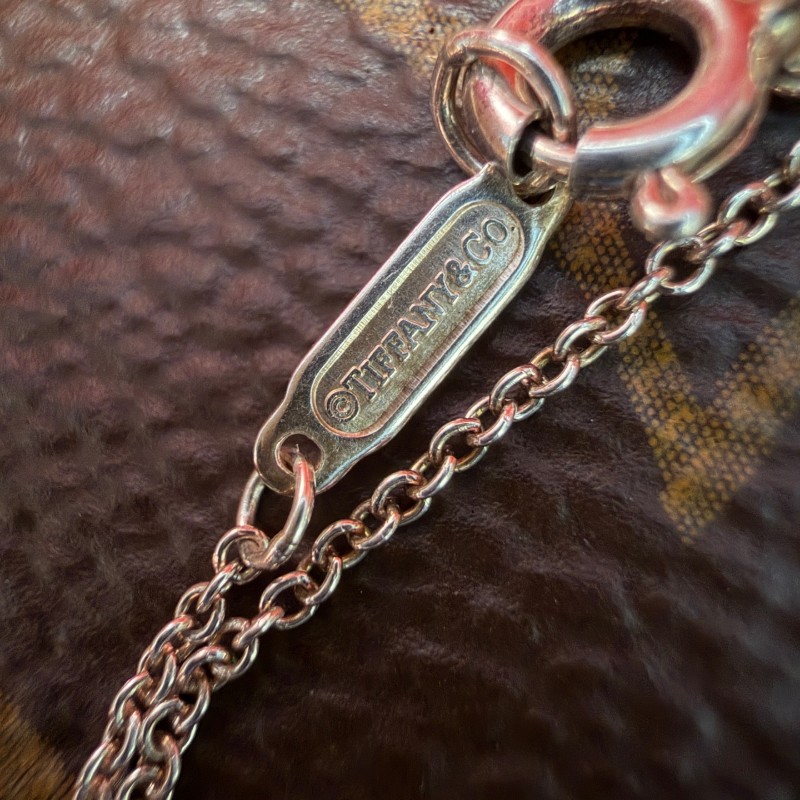 Tiffany蒂芙尼雙心銀心項鍊 925銀項鍊-5