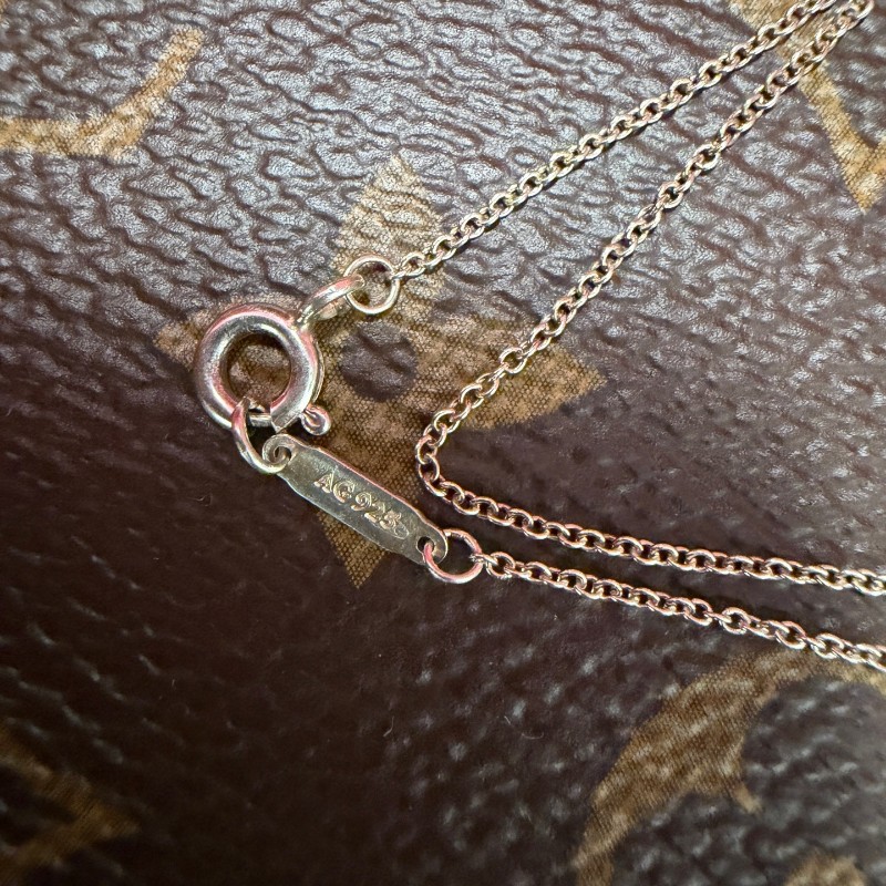Tiffany蒂芙尼雙心銀心項鍊 925銀項鍊-7