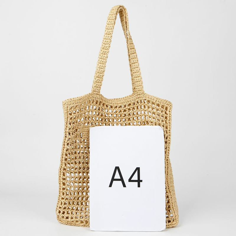 【包稅】PRADA Logo 拉菲草單肩包 1BG393-6