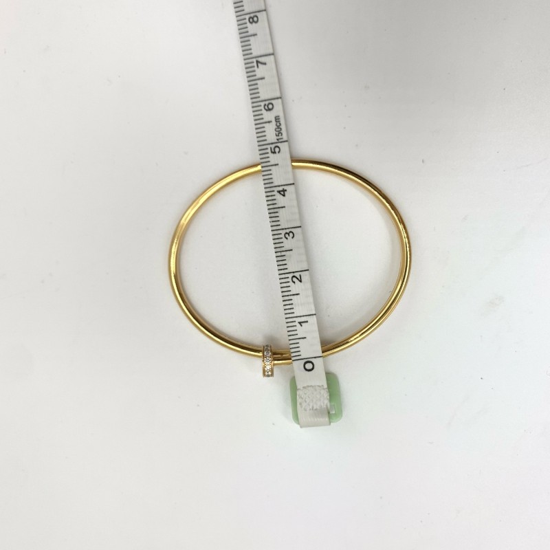 Cartier Juste un Clou窄版釘子手鐲 15號 玫瑰金帶鑽-6