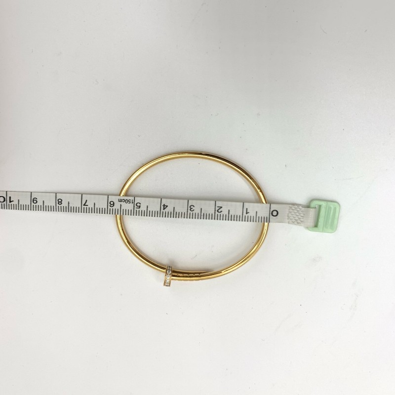 Cartier Juste un Clou窄版釘子手鐲 15號 玫瑰金帶鑽-7