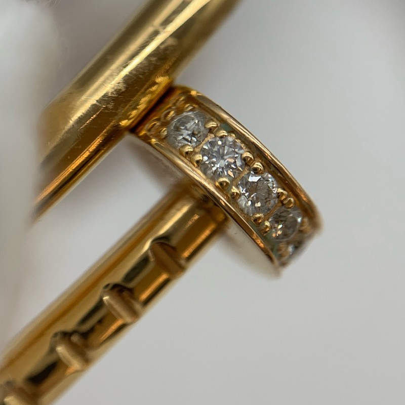 Cartier Juste un Clou窄版釘子手鐲 15號 玫瑰金帶鑽-8