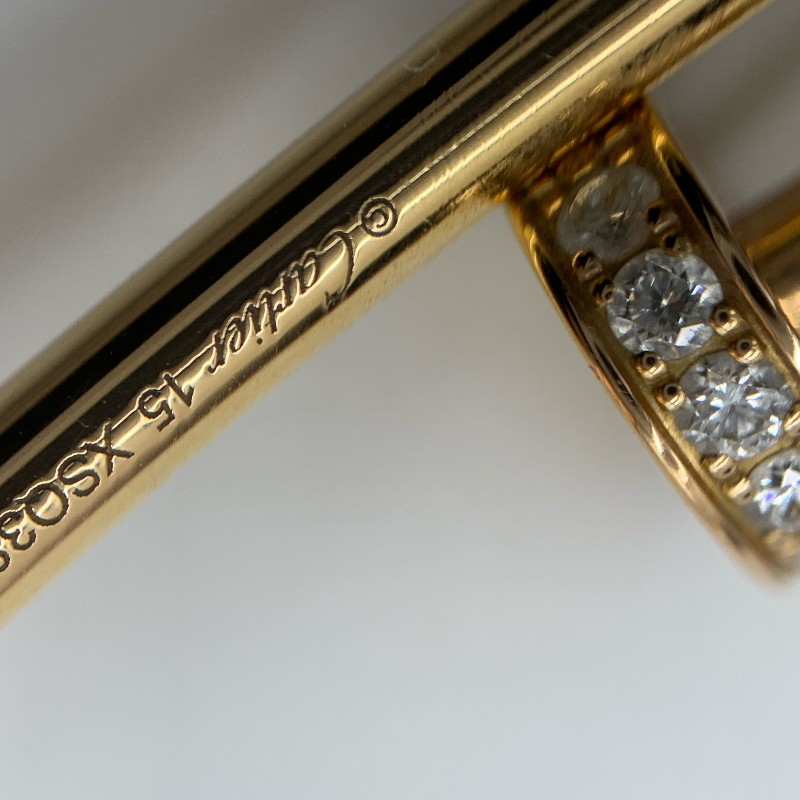 Cartier Juste un Clou窄版釘子手鐲 15號 玫瑰金帶鑽-10