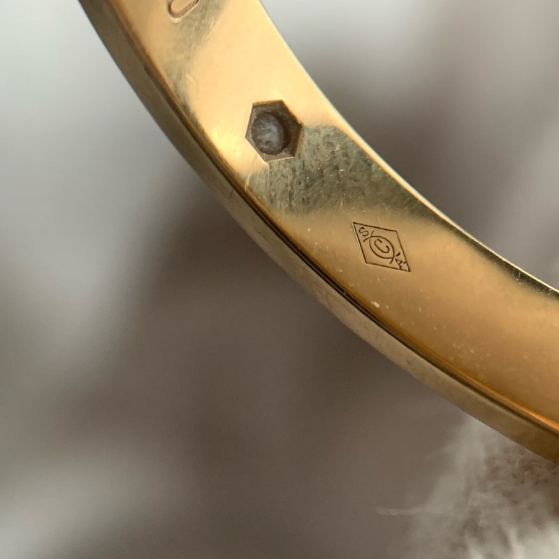 Cartier戒指單鑽18k玫瑰金57碼窄版-7