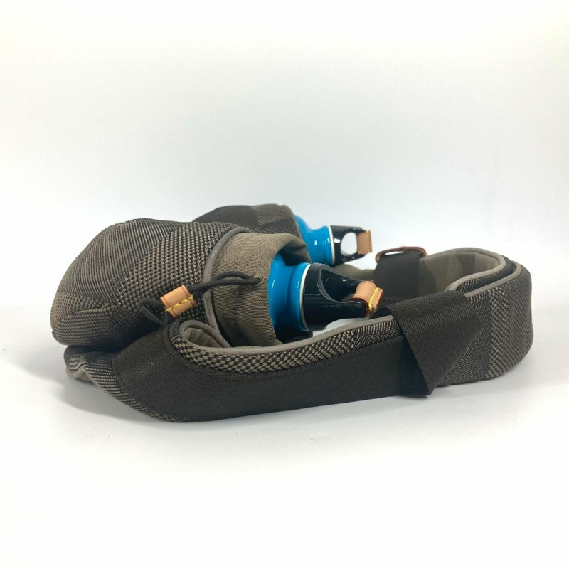 路易威登 M93211 Damier Geant Santur 帆布運動腰包,配有兩個水壺,卡其色,男女款-2
