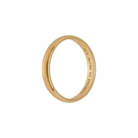 Van Clee & Arpels Tendrement 歐碼53碼 玫瑰金色 18K玫瑰金戒指