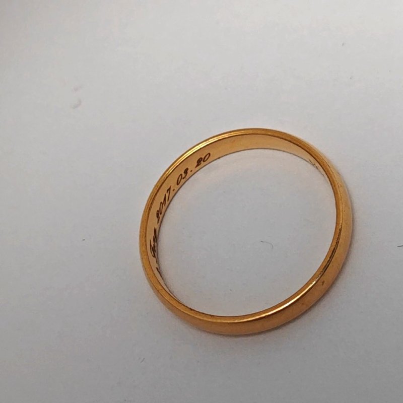 Van Clee & Arpels Tendrement 歐碼53碼 玫瑰金色 18K玫瑰金戒指-4